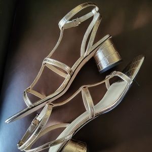 Leather Strappy Heeled Sandal